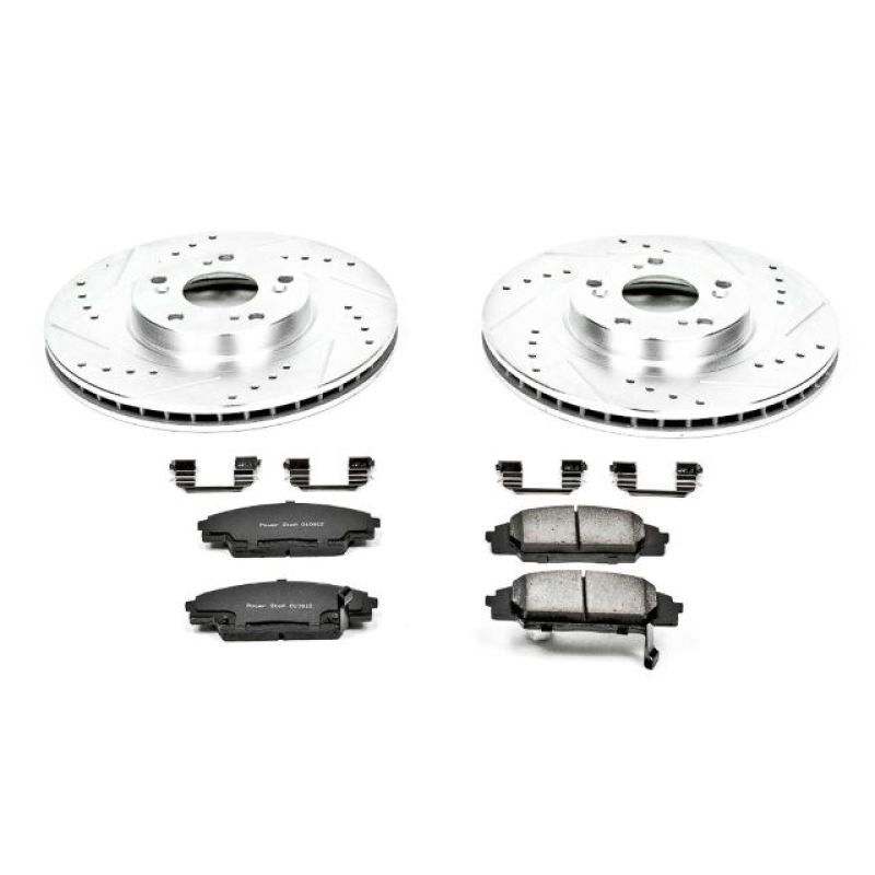 Power Stop 02-06 Acura RSX Front Z23 Evolution Sport Brake Kit Brake Kits - Performance D&S PowerStop