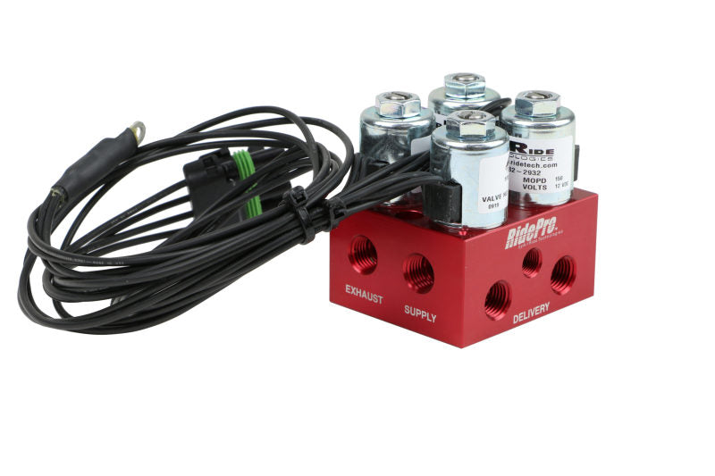 Ridetech RidePro 2-Way Air Valve Assembly Fittings not included Air Tank Components Ridetech