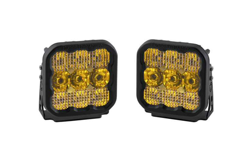 Diode Dynamics SS5 LED Pod Pro - Yellow Combo (Pair) Light Accessories and Wiring Diode Dynamics