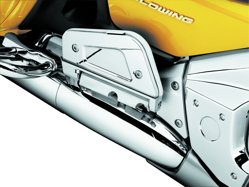 Kuryakyn Passenger Floorboard Cover 01-17 Honda GL1800 Chrome Footpegs Kuryakyn