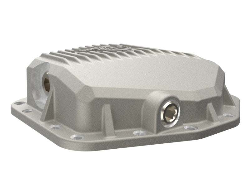 aFe 22-25 Ford Bronco Raptor V6 Rear Diff Cover - Raw w/ Machined Fins Diff Covers aFe