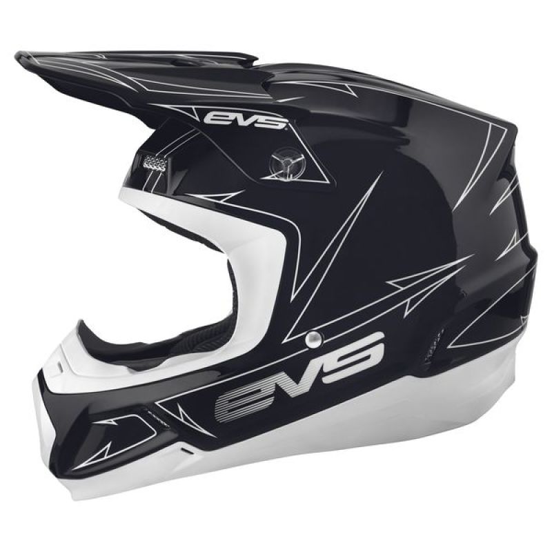 EVS T5 Pinner Helmet Matte Black/White - XS Helmets and Accessories EVS