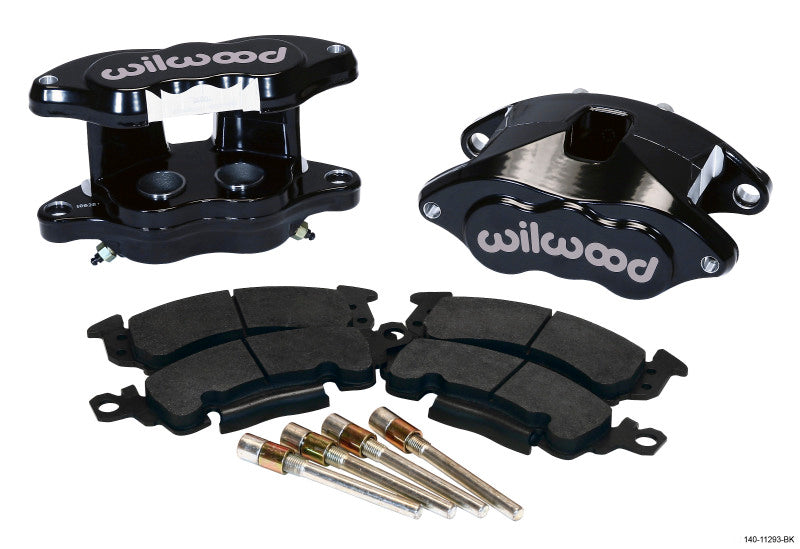 Wilwood D52 Rear Caliper Kit - Black Powder 1.25 / 1.25in Piston 1.04in Rotor Big Brake Kits Wilwood