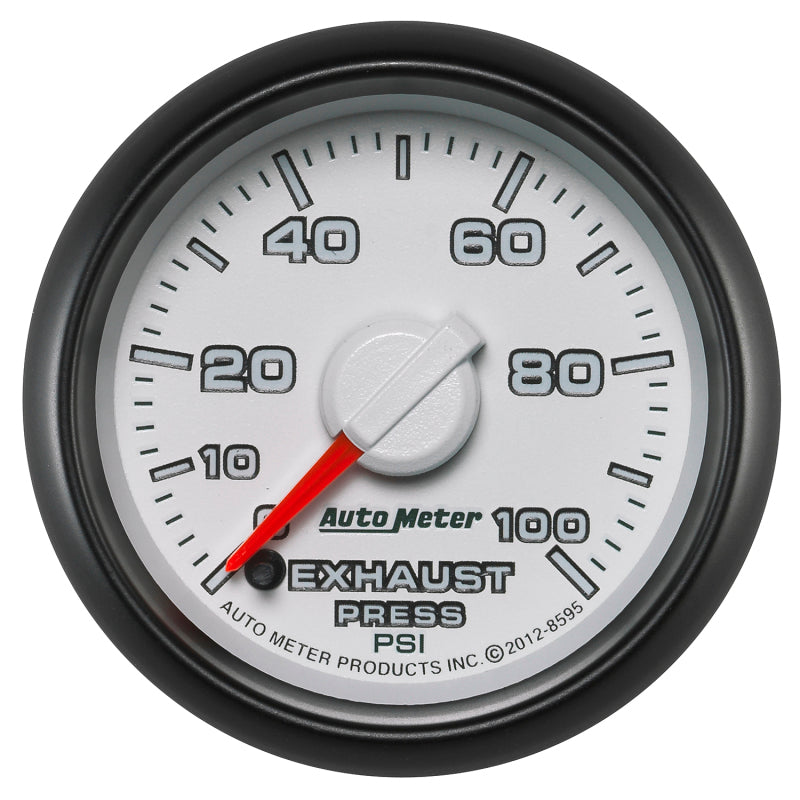Autometer Factory Match Exhaust Pressure Gauge 2-1/16in 0-100 PSI FSE Dodge Gauges AutoMeter