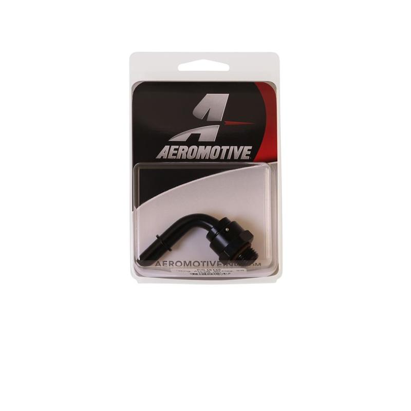 Aeromotive Fitting - AN-06 - 90 Degree - 3/8 Male Quick Connect Fittings Aeromotive