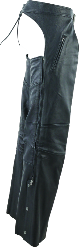 Kuryakyn Leather By River Road Longhaul Leather Chaps Black - Large Pants Kuryakyn