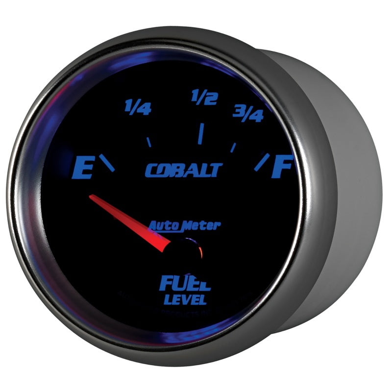 AutoMeter Gauge Fuel Level 2-5/8in. 73 Ohm(e) to 10 Ohm(f) Elec Cobalt Gauges AutoMeter