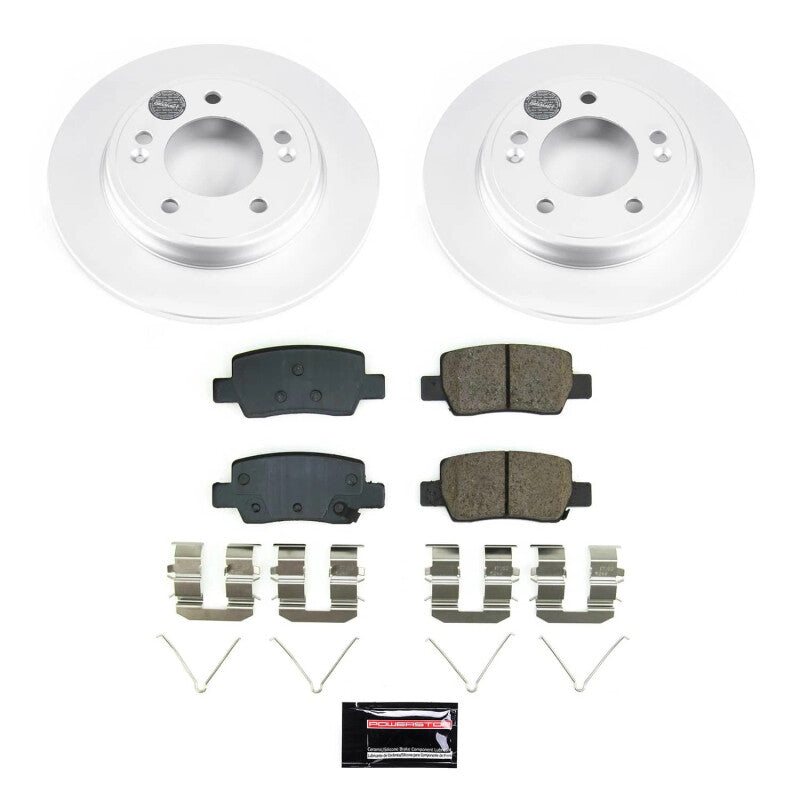 Power Stop 21-23 Hyundai Elantra Rear Z17 Coated Brake Kit Brake Kits - Performance Blank PowerStop