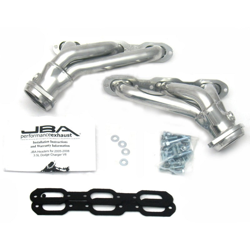 JBA 05-10 Chrysler 3.5L V6 1-5/8in Primary Silver Ctd Cat4Ward Header Headers & Manifolds JBA