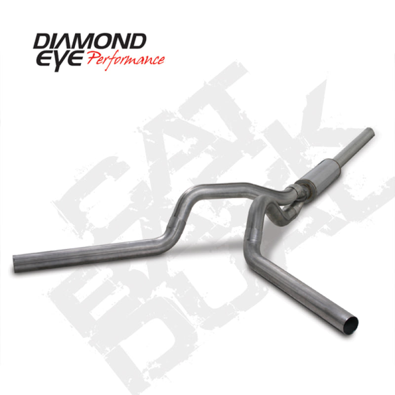 Diamond Eye KIT 4in Catback DUAL SS: 2004.5-2007.5 DODGE CUMMINS 600 Catback Diamond Eye Performance