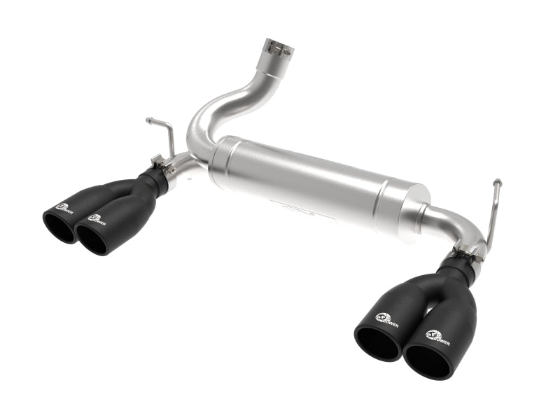 aFe Rebel Series 2.5in 409 SS Axle-Back Exhaust System Black 07-18 Jeep Wrangler (JK) V6-3.6L/3.8L Axle Back aFe