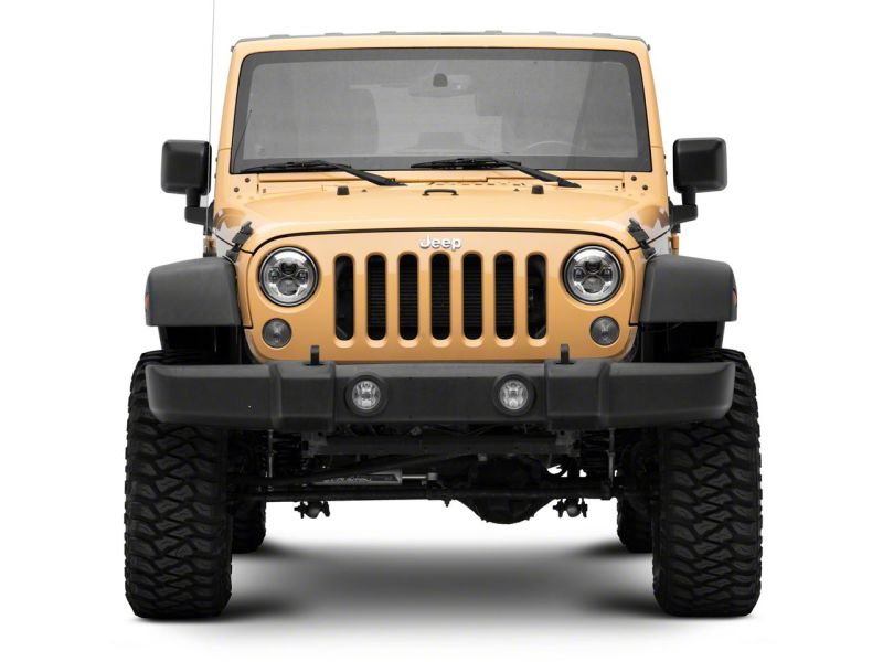Raxiom 07-18 Jeep Wrangler JK 7-In LED Headlights- Chrome Housing (Clear Lens) Headlights Raxiom