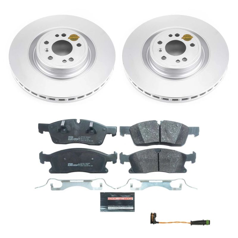 Power Stop 2016 Mercedes-Benz GLE300d Front Euro-Stop Brake Kit Brake Kits - OE PowerStop