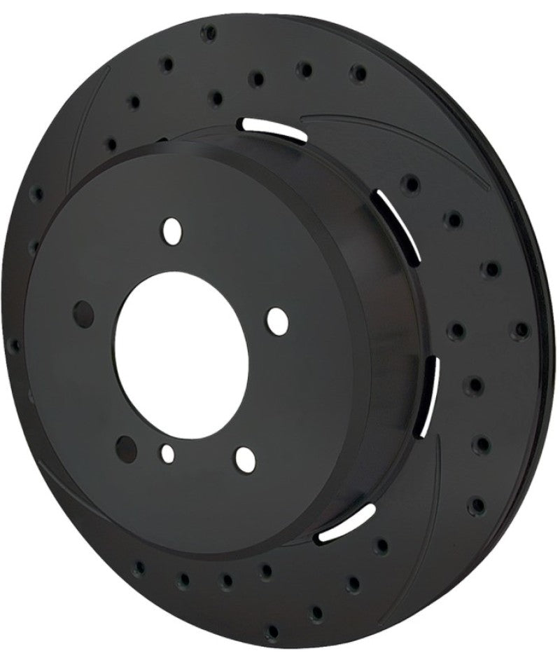 Wilwood Rotor-2.31in Offset-SRP-BLK-Drill-RH 12.19 x .810 - 5x4.75in BC Brake Rotors - 2 Piece Wilwood