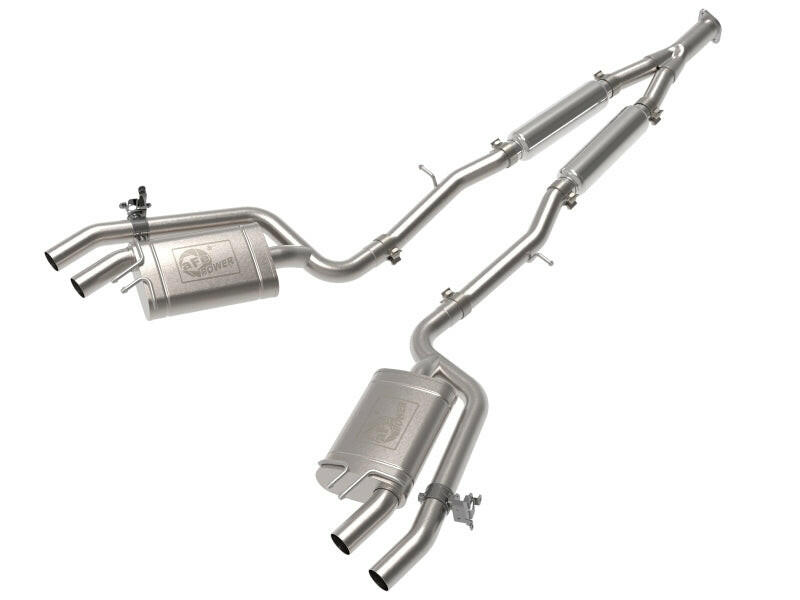 aFe 22-23 Kia Stinger L4-2.5L Turbo Gemini XV 3in to Dual 2-1/2in Cat-Back Exhaust System w/ Cut-Out Catback aFe