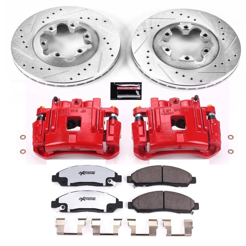 Power Stop 04-08 Chevrolet Colorado Front Z36 Truck & Tow Brake Kit w/Calipers Brake Kits - Performance D&S PowerStop
