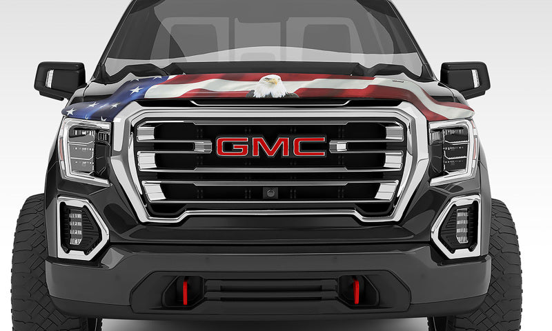 Stampede 2015-2019 Chevy Colorado Vigilante Premium Hood Protector - Flag Hood Deflectors Stampede