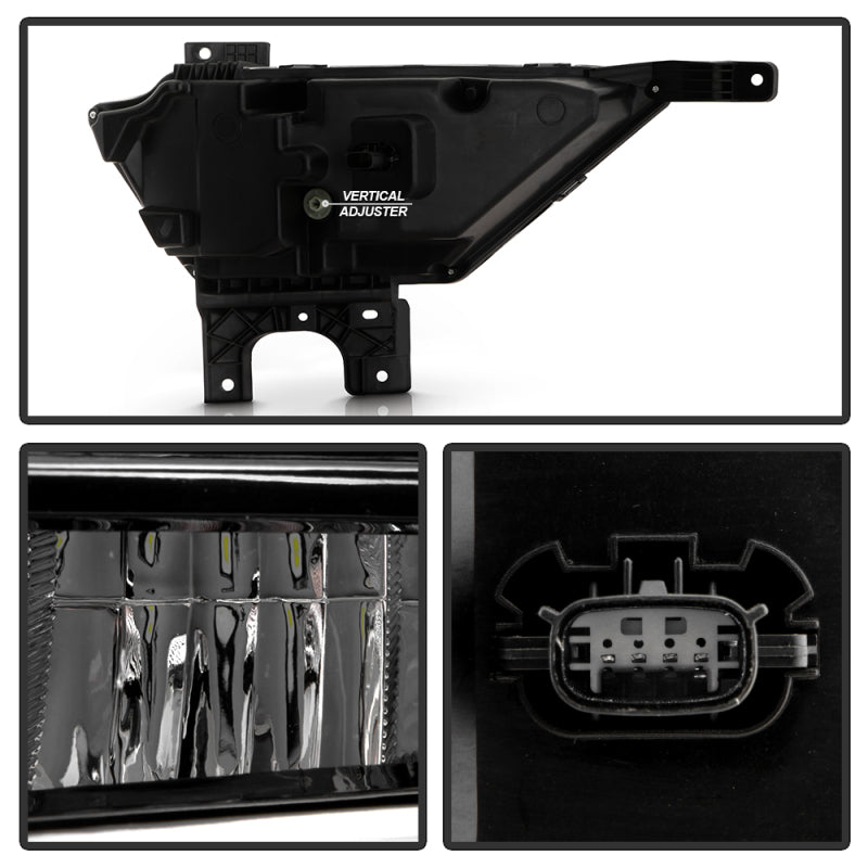 Spyder 21-23 Ford F150 OEM Style Full LED Fog Lights w/ Switch FL-FF1502021-LED-C Fog Lights SPYDER