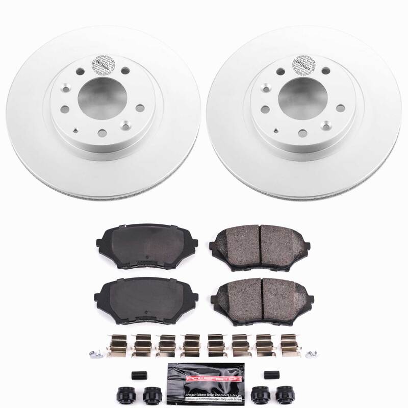 Power Stop 06-15 Mazda MX-5 Miata Front Z23 Coated Brake Kit Brake Kits - Performance D&S PowerStop
