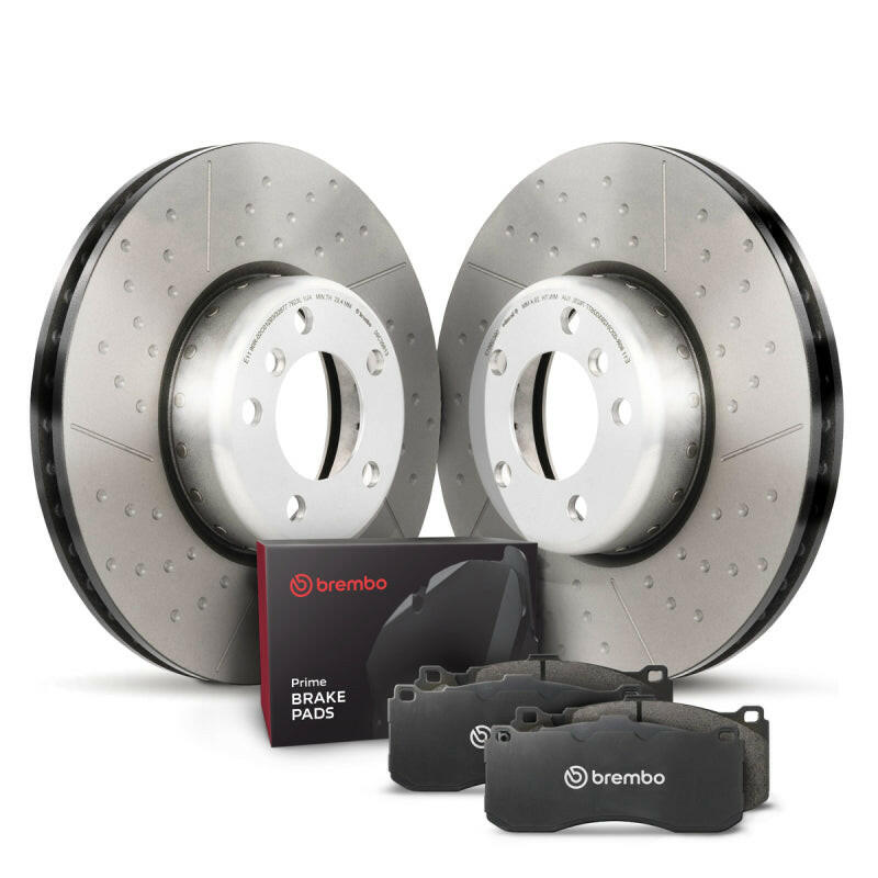 Brembo OE 08-13 BMW 135i Front Disc Brake Kit Brake Rotors - OE Brembo OE