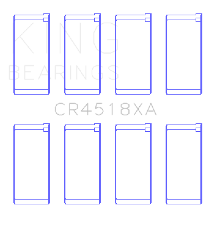 King Engine Bearings Hyundai/Kia D4Cb (Size +0.25mm) Connecting Rod Bearing Set Connecting Rods King Engine Bearings