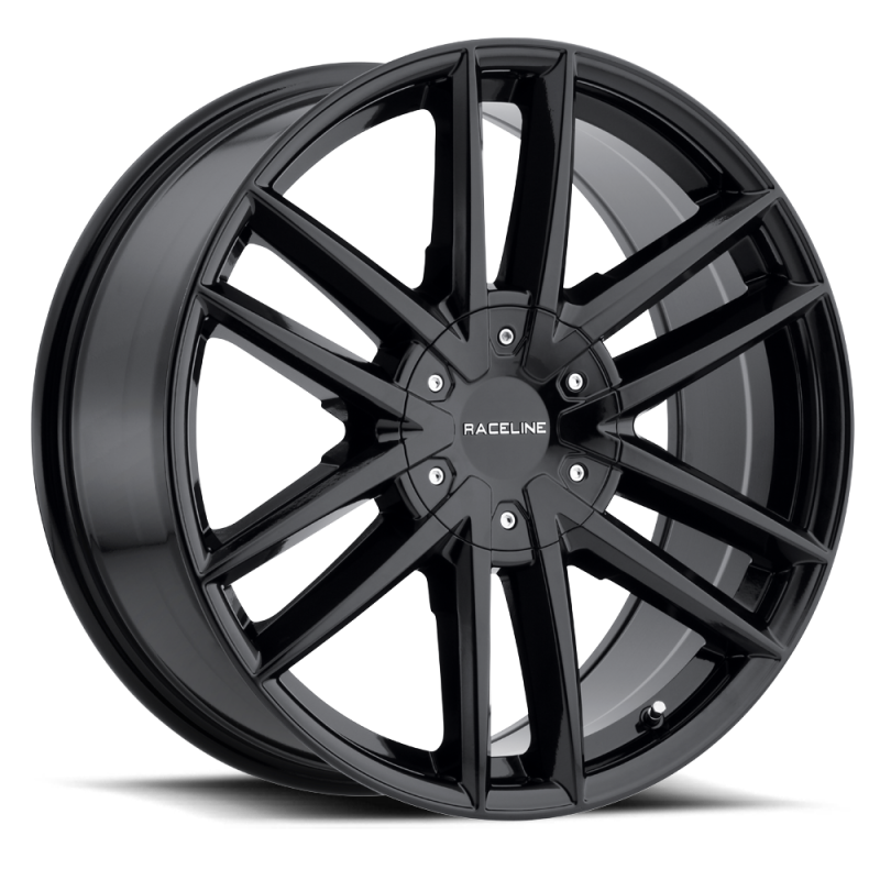 Raceline 158B Impulse 20x8.5in / 5x114.3/5x127 BP / 35mm Offset / 78.1mm Bore - Gloss Black Wheel Wheels - Cast Raceline