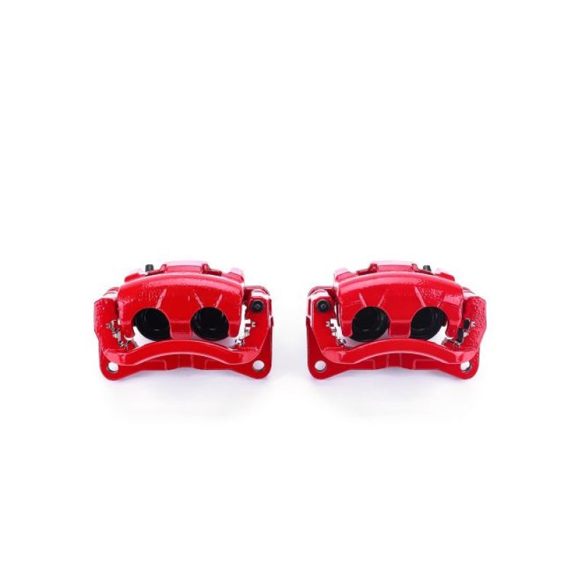 Power Stop 07-10 Ford Edge Front Red Calipers w/Brackets - Pair Brake Calipers - Perf PowerStop