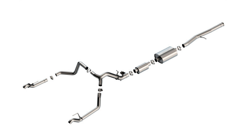 Borla 2024 Chevy Silverado 1500 6.2L V8 S-Type Catback Exhaust w/ Simulator (Use Fact. Fascia Tips) Catback Borla