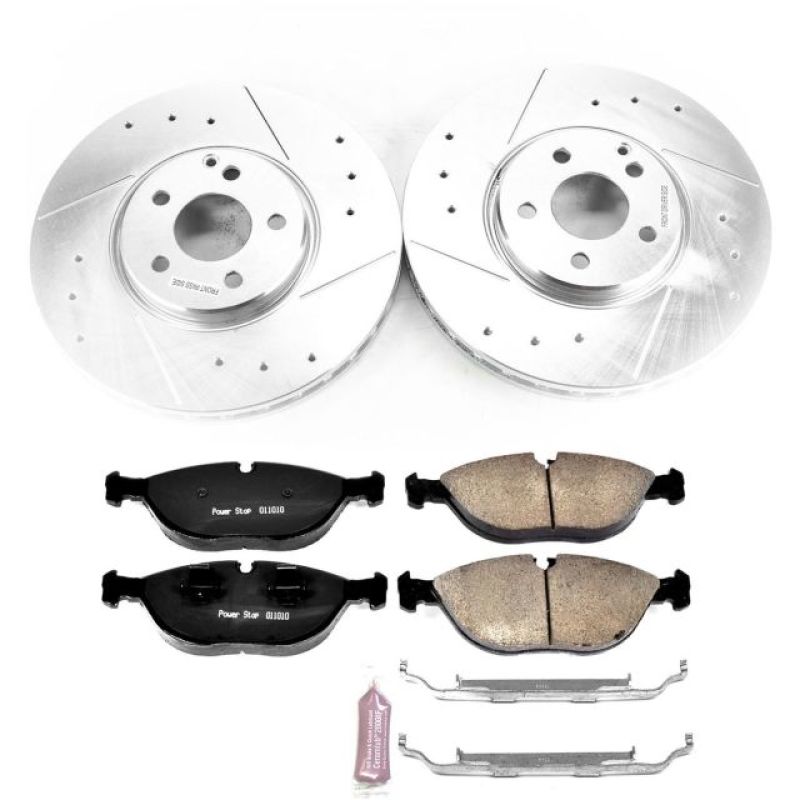 Power Stop 04-05 Mercedes-Benz E500 Front Z23 Evolution Sport Brake Kit Brake Kits - Performance D&S PowerStop