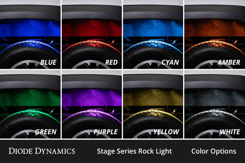 Diode Dynamics RGBW Rock Light Installer Kit w/Controller (12-pack) Light Accessories and Wiring Diode Dynamics