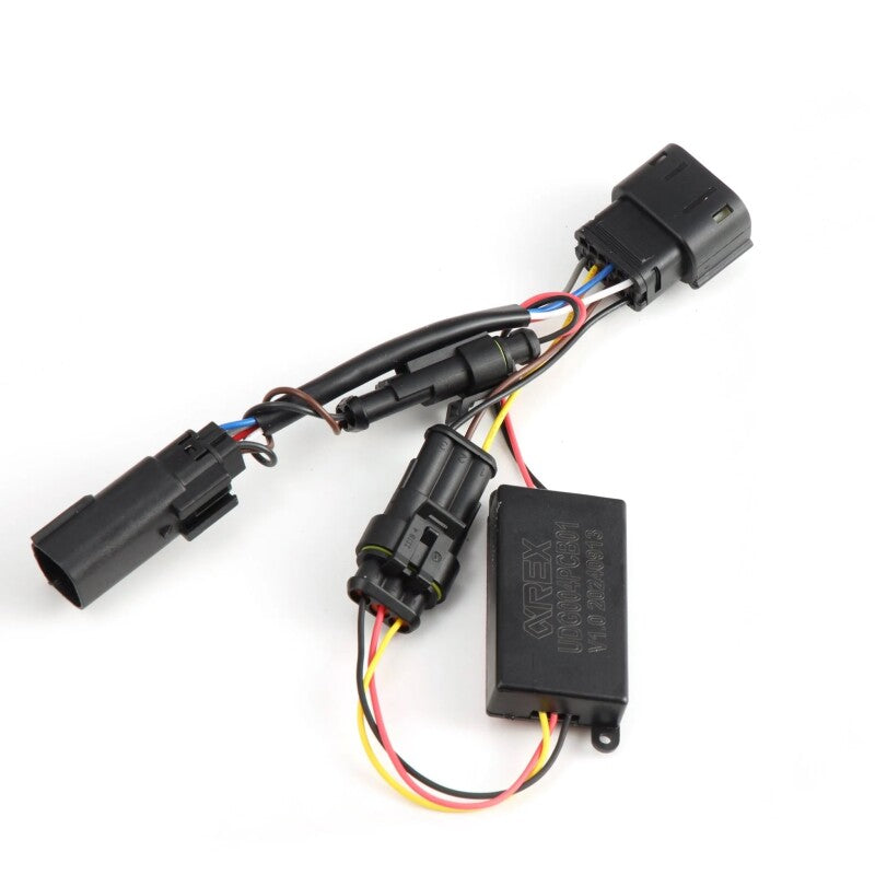 AlphaRex 24-25 Chevrolet Silverado 2500HD/3500HD Taillights Converter Stk LEDw/ Bottom Reverse Lt Wiring Connectors AlphaRex