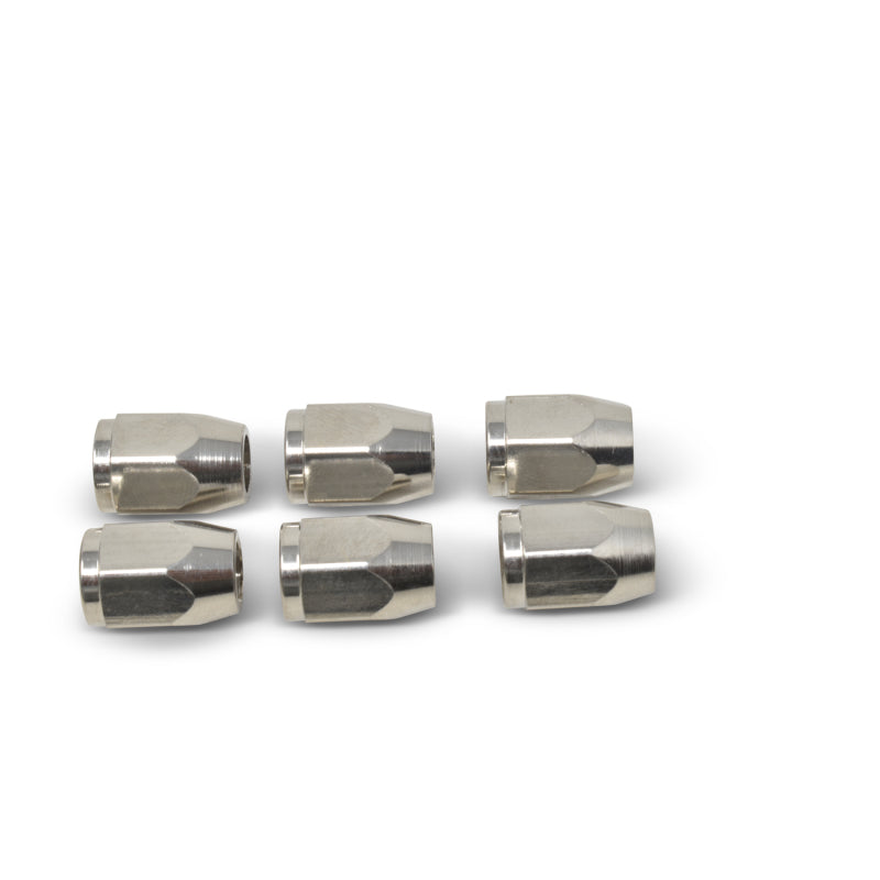 Russell Performance -3 AN Tube Nut With Integrated Tube Sleeve (Qty. 6) Fittings Russell