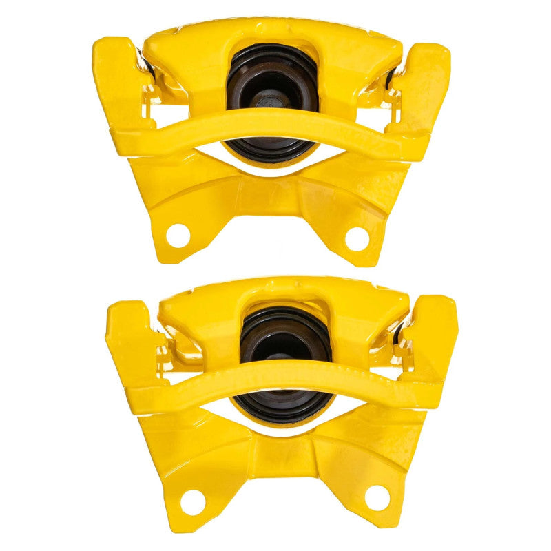 Power Stop 2018 Jeep Wrangler JK Rear Yellow Caliper w/Bracket (Pair) Brake Calipers - Perf PowerStop