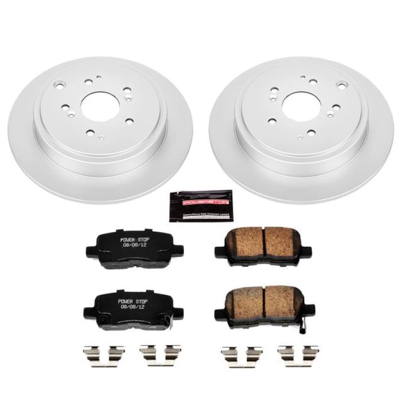 Power Stop 01-06 Acura MDX Rear Z17 Evolution Geomet Coated Brake Kit Brake Kits - Performance Blank PowerStop