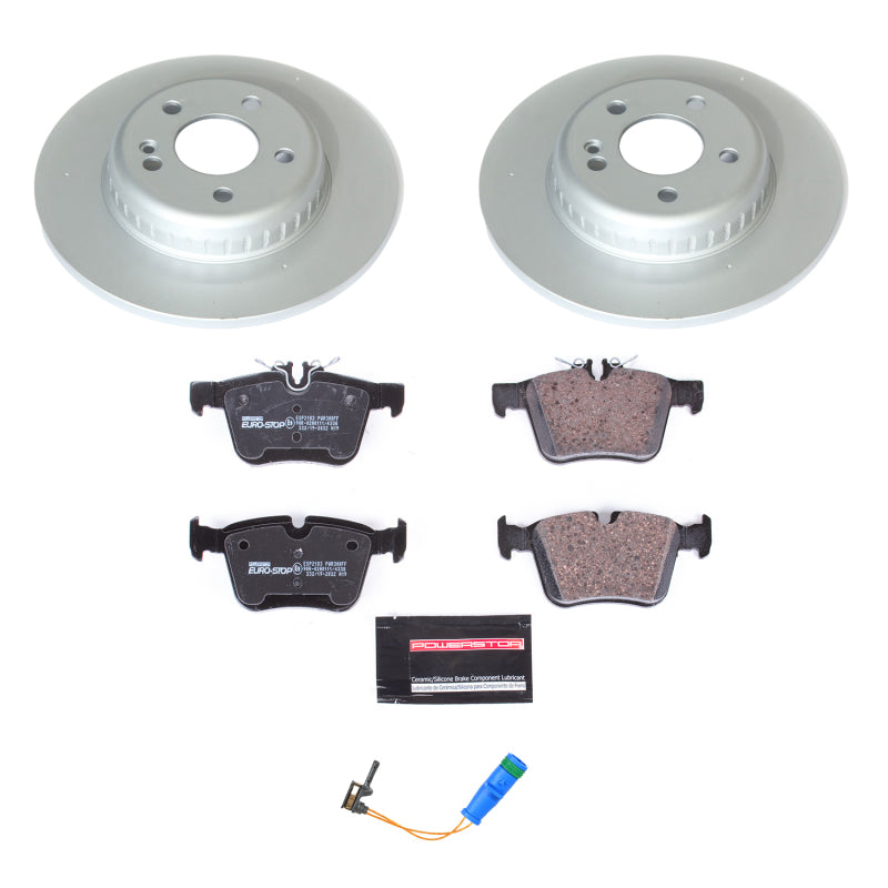 Power Stop 17-18 Mercedes-Benz C300 Rear Euro-Stop Brake Kit Brake Kits - OE PowerStop