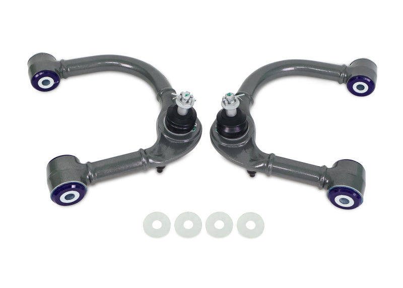 SuperPro 03-09 Lexus GX470 / Toyota 4Runner Sport 4WD Front Upper Fixed Offset Control Arm Set Control Arms Superpro