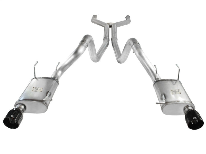aFe MACHForce XP Cat-Back Exhaust 3in SS w/ Black Tips 11-14 Ford Mustang GT V8 5.0L Catback aFe