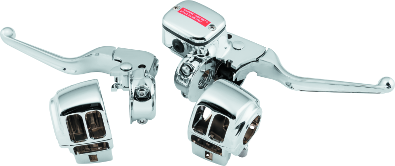 Bikers Choice 96-07 FLT Chrome Handlebar Control Kit W/O Switches 11/16 Bore Handlebars Bikers Choice