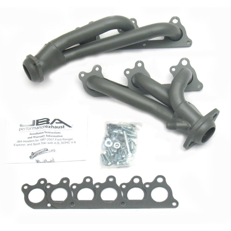 JBA 97-11 Ford Ranger 4.0L OHC w/Driver Side EGR 1-1/2in Primary Ti Ctd Cat4Ward Header Headers & Manifolds JBA