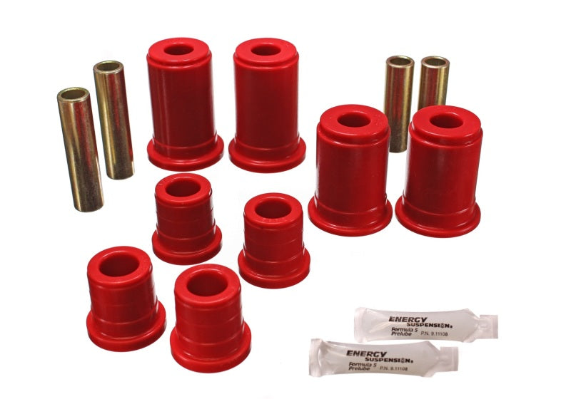 Energy Suspension 92-94 K-5 Blazer / 92-99 Denali/Suburban/Yukon Red Front Control Arm Bushing Set Bushing Kits Energy Suspension
