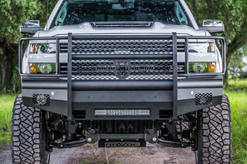 Road Armor 15-19 Chevy 2500 Vaquero Front Bumper Full Guard - Tex Blk Bumpers - Steel Road Armor
