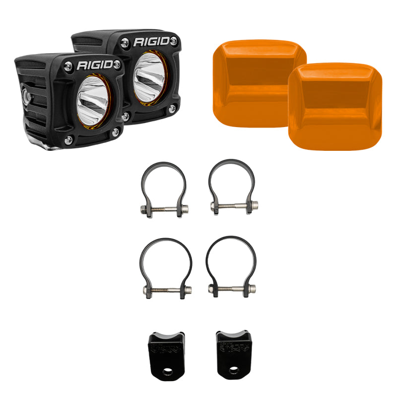 Rigid Industries Side-by-Side Revolve A-Pillar Light Kit Light Mounts Rigid Industries