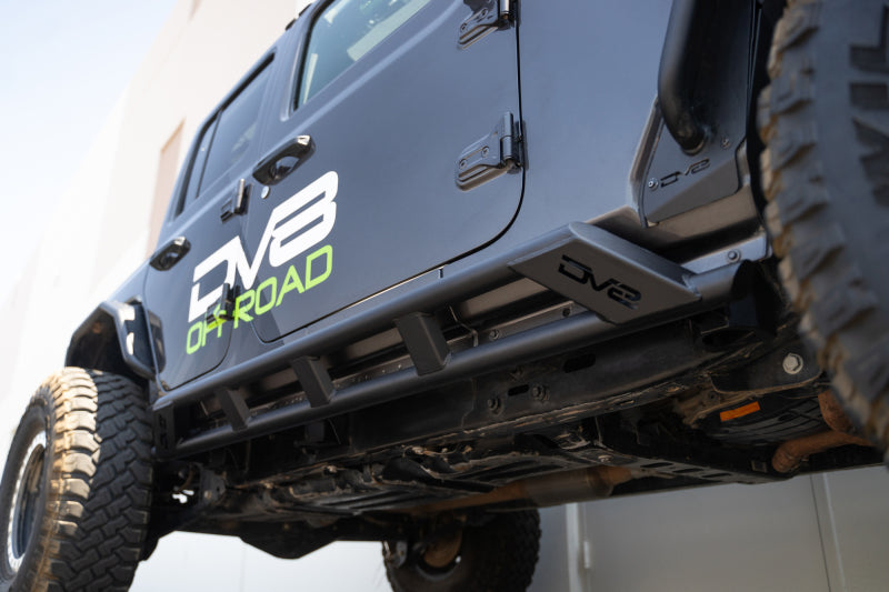 DV8 Offroad 18-23 Jeep Wrangler JL 4 Door FS-15 Series Rock Sliders Body Armor & Rock Rails DV8 Offroad