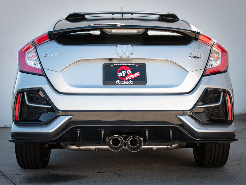 aFe Takeda 3in 304 SS Cat-Back Exhaust System w/Polished Tips 17-21 Honda Civic Sport L4-1.5L (t) Catback aFe