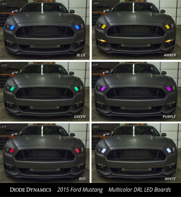 Diode Dynamics 15-17 Ford Mustang RGBW DRL LED Boards Light Accessories and Wiring Diode Dynamics