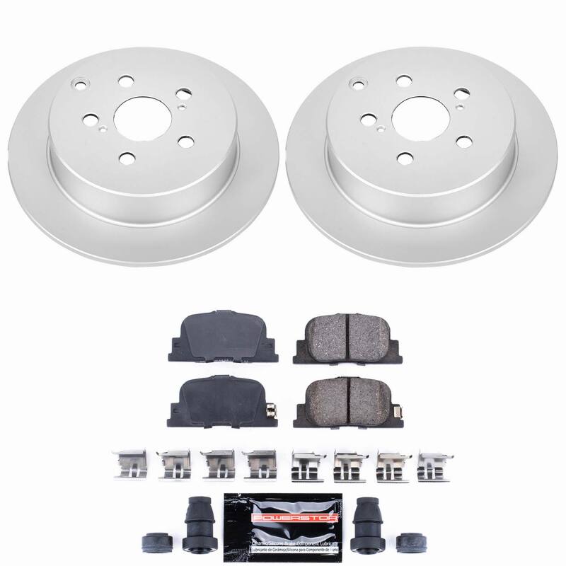 Power Stop 05-10 Scion tC Rear Z23 Coated Brake Kit Brake Kits - Performance D&S PowerStop