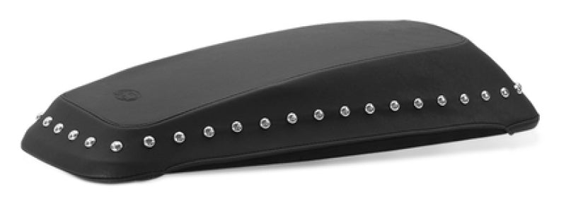 Mustang 08-21 Harley FL Touring Saddlebag Lid Covers w/ Studs - Black Seat Covers Mustang Motorcycle