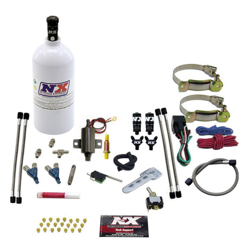 Nitrous Express 2 Cyl Piranha Nitrous Kit w/2.5lb Bottle Nitrous Systems Nitrous Express