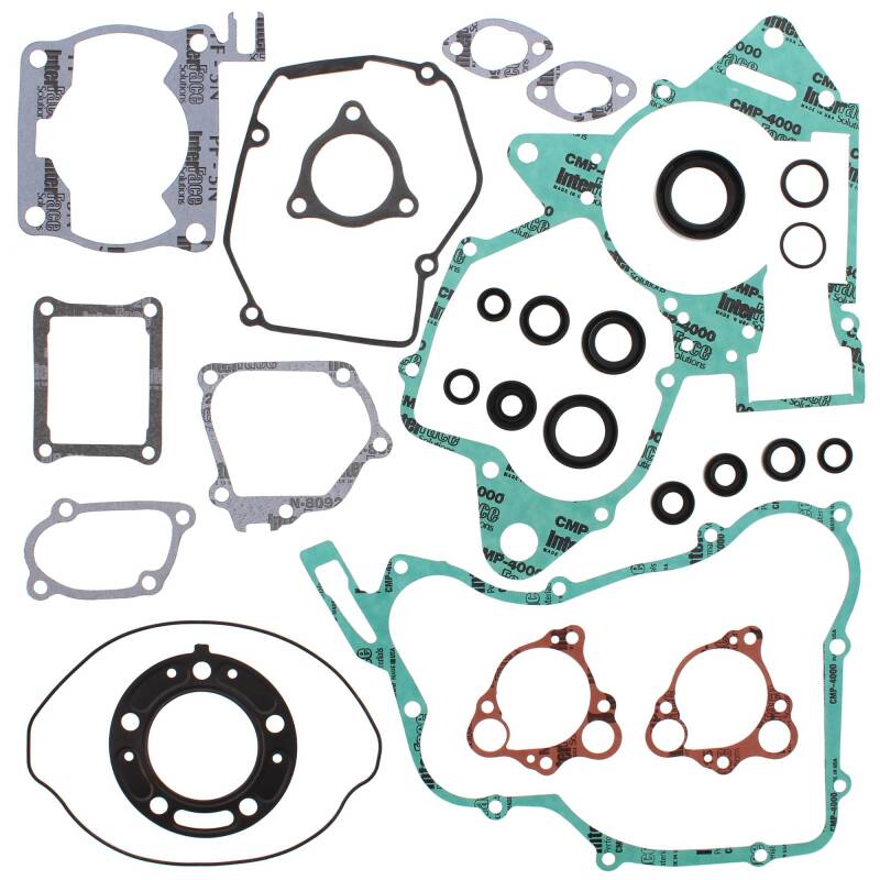 Vertex Gaskets 98-99 Honda CR125R Complete Gasket Kit w/ Oil Seals Engine Hardware Vertex Pistons