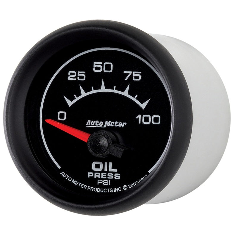 Autometer ES 52mm 100 PSI Short Sweep Electric Oil Pressure Gauge Gauges AutoMeter